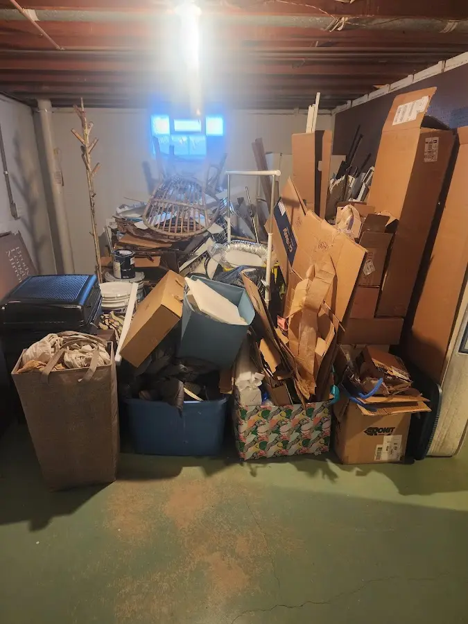 Roll-off dumpster container at job site for Concrete Dumpster Rental in Indianapolis